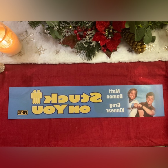 STUCK ON YOU original box office Double side Mylar poster 5x25 in Matt Damon - Picture 2 of 2